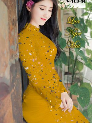 Vải Áo Dài Lụa Ngọc Mai Hoa Văn thiết kế 2020 AD V103 22 1601279446 852 Vai Ao Dai Lua Ngoc Mai Hoa Van thiet ke