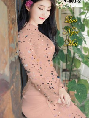 Vải Áo Dài Lụa Ngọc Mai Hoa Văn thiết kế 2020 AD V103 23 1601279447 373 Vai Ao Dai Lua Ngoc Mai Hoa Van thiet ke