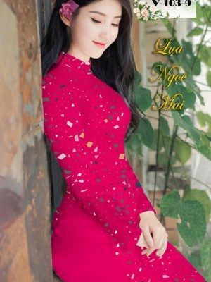 Vải Áo Dài Lụa Ngọc Mai Hoa Văn thiết kế 2020 AD V103 31 1601279448 488 Vai Ao Dai Lua Ngoc Mai Hoa Van thiet ke