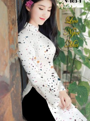 Vải Áo Dài Lụa Ngọc Mai Hoa Văn thiết kế 2020 AD V103 29 1601279448 654 Vai Ao Dai Lua Ngoc Mai Hoa Van thiet ke