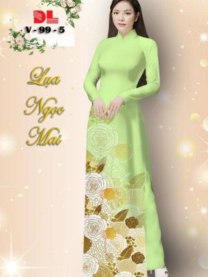 Vải Áo Dài Lụa Ngọc Mai Hoa Hồng kiểu mới AD V99 30 1601279735 563 Vai Ao Dai Lua Ngoc Mai Hoa Hong kieu moi