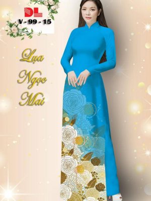 Vải Áo Dài Lụa Ngọc Mai Hoa Hồng kiểu mới AD V99 32 1601279736 985 Vai Ao Dai Lua Ngoc Mai Hoa Hong kieu moi