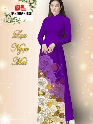 Vải Áo Dài Lụa Ngọc Mai Hoa Hồng kiểu mới AD V99 41 1601279738 29 Vai Ao Dai Lua Ngoc Mai Hoa Hong kieu moi