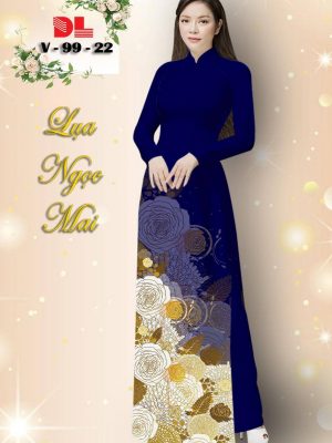 Vải Áo Dài Lụa Ngọc Mai Hoa Hồng kiểu mới AD V99 43 1601279739 581 Vai Ao Dai Lua Ngoc Mai Hoa Hong kieu moi