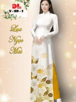 Vải Áo Dài Lụa Ngọc Mai Hoa Hồng kiểu mới AD V99 42 1601279739 804 Vai Ao Dai Lua Ngoc Mai Hoa Hong kieu moi
