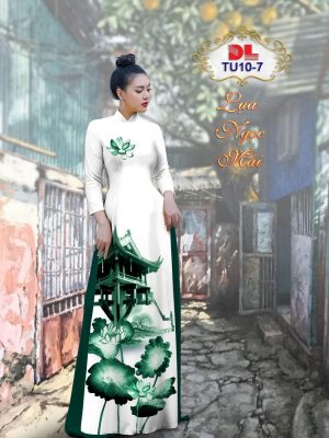 1601280364 352 Vai Ao Dai Lua Ngoc Mai Hoa Sen moi ra