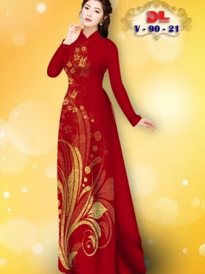 1601280611 291 Vai Ao Dai Lua Ngoc Mai Hoa In 3D kieu