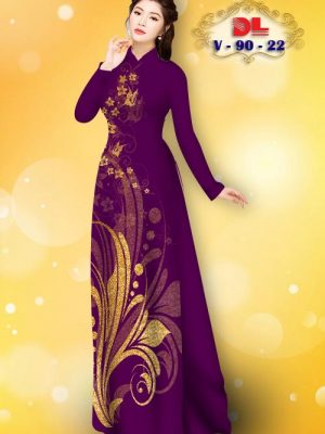 1601280612 728 Vai Ao Dai Lua Ngoc Mai Hoa In 3D kieu