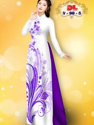 1601280612 822 Vai Ao Dai Lua Ngoc Mai Hoa In 3D kieu