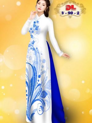 1601280613 173 Vai Ao Dai Lua Ngoc Mai Hoa In 3D kieu