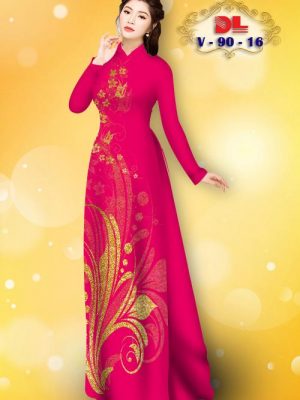 1601280614 935 Vai Ao Dai Lua Ngoc Mai Hoa In 3D kieu