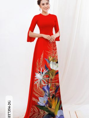 Vải áo dài hoa in 3D kiểu mới AD HT7354 17 1601365906 85 Vai ao dai hoa in 3D kieu moi AD HT7354