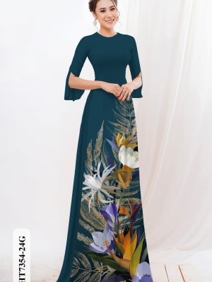 Vải áo dài hoa in 3D kiểu mới AD HT7354 26 1601365908 177 Vai ao dai hoa in 3D kieu moi AD HT7354