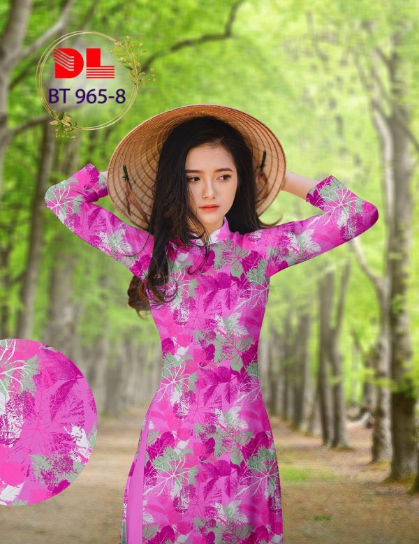 Vai Ao Dai Lua Ngoc Mai Hinh La thiet ke