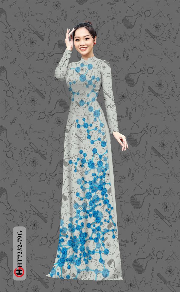 Vai ao dai hoa in 3D kieu moi AD HT7232