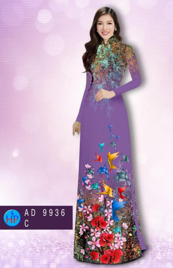 Vai ao dai hoa in 3D moi ra AD 9936