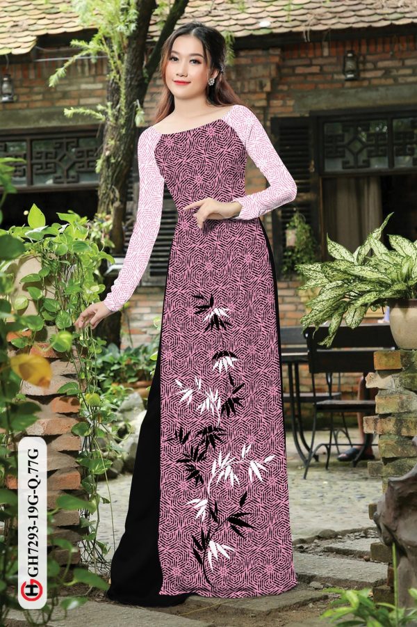 Vai ao dai hoa van moi ra AD GH7293