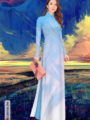 Vải áo dài hoa văn kiểu mới AD GH5118 26 vai ao dai hoa van shop mymy nam nay 161598