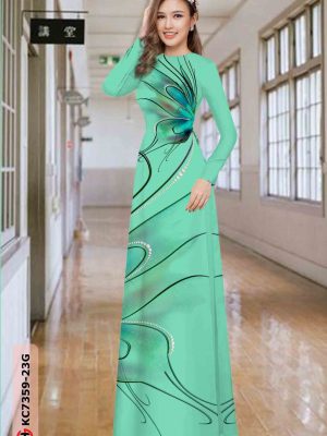 1601525307 1 Vai ao dai hoa in 3D thiet ke 2020 AD
