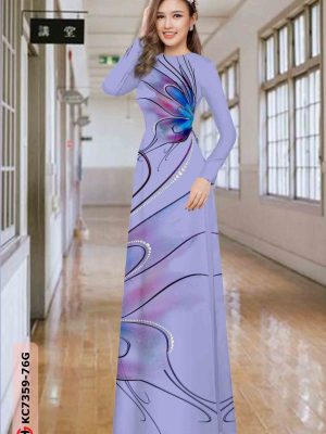 1601525309 158 Vai ao dai hoa in 3D thiet ke 2020 AD