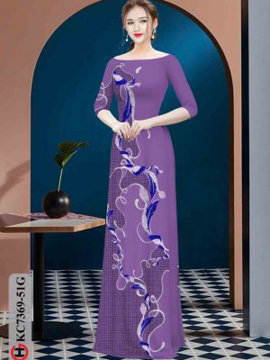 Vải áo dài hoa in 3D thiết kế 2020 AD KC7369 21 1601526088 17 Vai ao dai hoa in 3D thiet ke 2020 AD