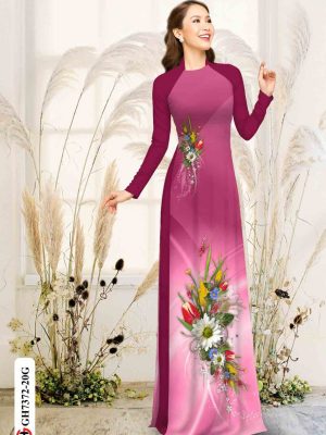 Vải áo dài hoa in 3D kiểu mới AD GH7372 20 1601526334 86 Vai ao dai hoa in 3D kieu moi AD GH7372