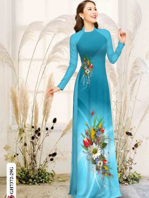Vải áo dài hoa in 3D kiểu mới AD GH7372 27 1601526335 586 Vai ao dai hoa in 3D kieu moi AD GH7372