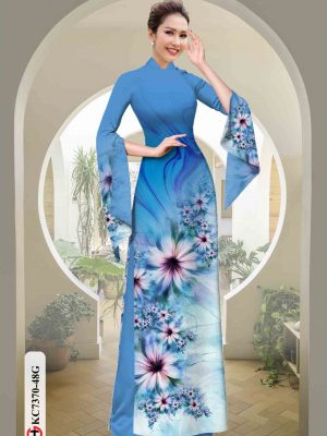 Vải áo dài hoa in 3D mới ra AD KC7370 18 1601526705 643 Vai ao dai hoa in 3D moi ra AD KC7370