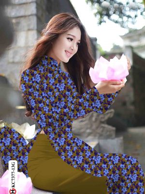 Vải áo dài hoa nhí thiết kế 2020 AD KC7377 17 1601694008 205 Vai ao dai hoa nhi thiet ke 2020 AD KC7377