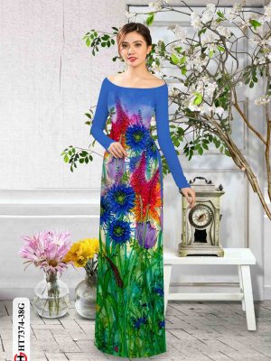 Vải áo dài hoa in 3D mới ra AD HT7374 23 1601696598 878 Vai ao dai hoa in 3D moi ra AD HT7374