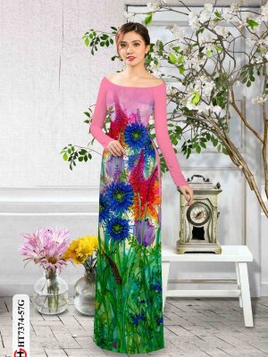 Vải áo dài hoa in 3D mới ra AD HT7374 28 1601696599 663 Vai ao dai hoa in 3D moi ra AD HT7374