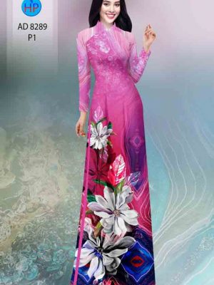 Vải áo dài hoa in 3D mới ra AD 8289 30 1601698136 78 Vai ao dai hoa in 3D moi ra AD 8289
