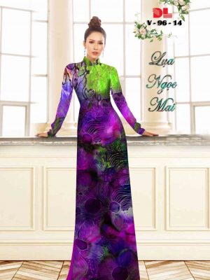 Vải Áo Dài Lụa Ngọc Mai Hoa In 3D thiết kế 2020 AD V96 25 1601866443 40 Vai Ao Dai Lua Ngoc Mai Hoa In 3D thiet