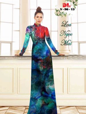 Vải Áo Dài Lụa Ngọc Mai Hoa In 3D thiết kế 2020 AD V96 22 1601866443 771 Vai Ao Dai Lua Ngoc Mai Hoa In 3D thiet