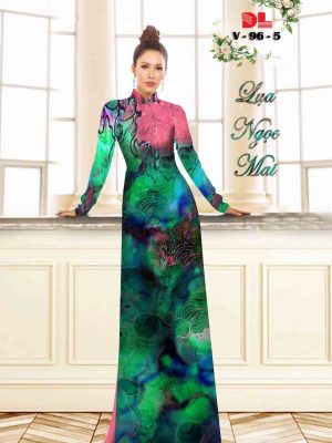 Vải Áo Dài Lụa Ngọc Mai Hoa In 3D thiết kế 2020 AD V96 28 1601866444 127 Vai Ao Dai Lua Ngoc Mai Hoa In 3D thiet