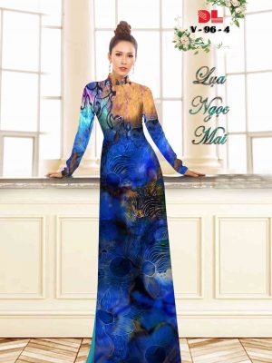 Vải Áo Dài Lụa Ngọc Mai Hoa In 3D thiết kế 2020 AD V96 26 1601866444 468 Vai Ao Dai Lua Ngoc Mai Hoa In 3D thiet