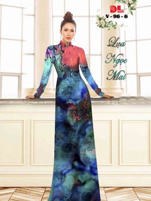 Vải Áo Dài Lụa Ngọc Mai Hoa In 3D thiết kế 2020 AD V96 33 1601866445 217 Vai Ao Dai Lua Ngoc Mai Hoa In 3D thiet