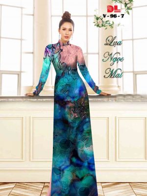 Vải Áo Dài Lụa Ngọc Mai Hoa In 3D thiết kế 2020 AD V96 32 1601866445 632 Vai Ao Dai Lua Ngoc Mai Hoa In 3D thiet