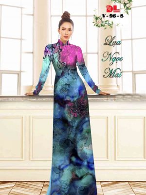 Vải Áo Dài Lụa Ngọc Mai Hoa In 3D thiết kế 2020 AD V96 31 1601866445 899 Vai Ao Dai Lua Ngoc Mai Hoa In 3D thiet