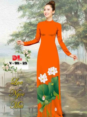1601867093 250 Vai Ao Dai Lua Ngoc Mai Hoa Sen kieu moi