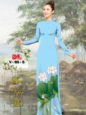 1601867094 649 Vai Ao Dai Lua Ngoc Mai Hoa Sen kieu moi