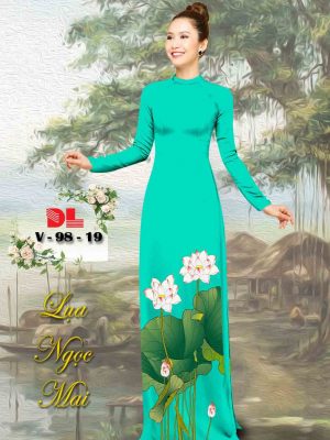 1601867094 78 Vai Ao Dai Lua Ngoc Mai Hoa Sen kieu moi