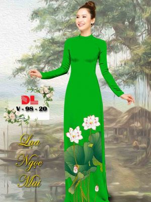 1601867095 560 Vai Ao Dai Lua Ngoc Mai Hoa Sen kieu moi
