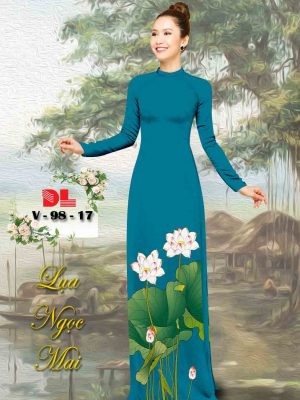 1601867095 599 Vai Ao Dai Lua Ngoc Mai Hoa Sen kieu moi