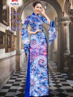 1601867404 647 Vai Ao Dai Lua Ngoc Mai Hoa In 3D thiet