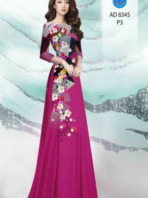 Vải áo dài hoa in 3D kiểu mới AD 8345 23 1601874264 912 Vai ao dai hoa in 3D kieu moi AD 8345