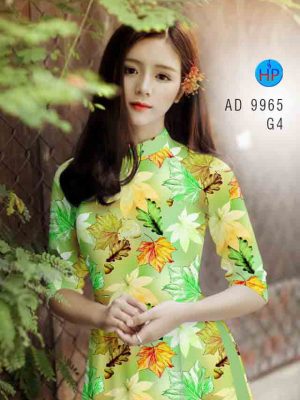 Vải áo dài hình lá kiểu mới AD 9965 27 1601874412 495 Vai ao dai hinh la kieu moi AD 9965