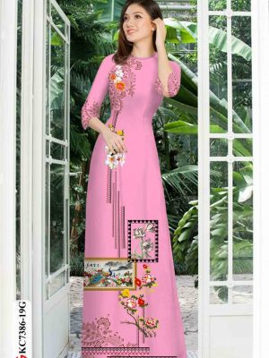 Vải áo dài hoa in 3D kiểu mới AD KC7386 19 1601877529 797 Vai ao dai hoa in 3D kieu moi AD KC7386