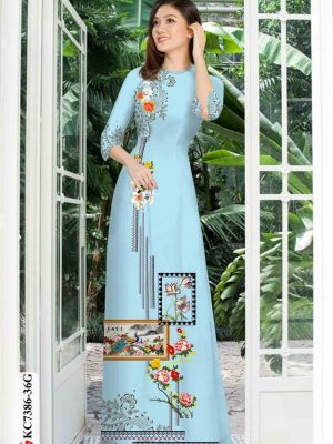 Vải áo dài hoa in 3D kiểu mới AD KC7386 24 1601877530 836 Vai ao dai hoa in 3D kieu moi AD KC7386