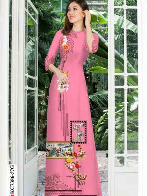 Vải áo dài hoa in 3D kiểu mới AD KC7386 27 1601877531 811 Vai ao dai hoa in 3D kieu moi AD KC7386